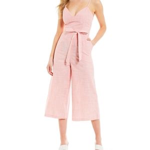 Gianni Bini Striped Tie Waist Jumpsuit